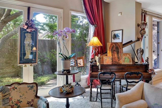 view of sitting room