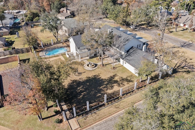 drone / aerial view featuring a residential view