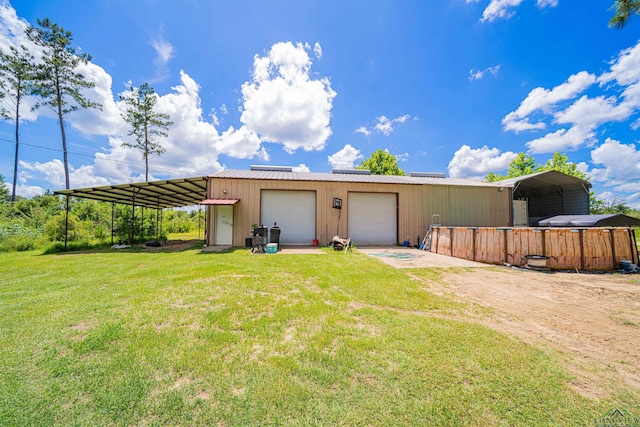 8123 Cherokee Trce, Gilmer, TX 75644 - garage with dirt driveway and a garage