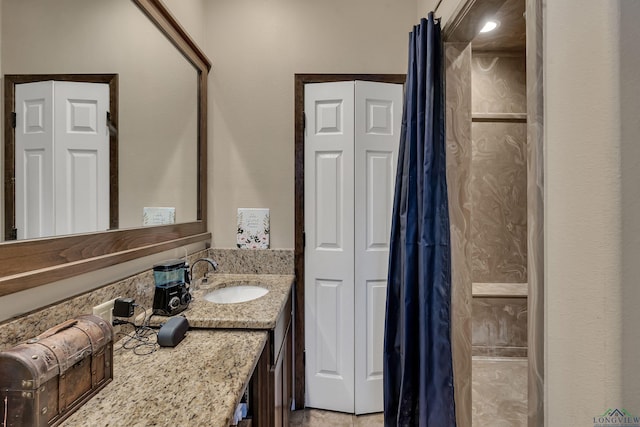 bathroom featuring vanity