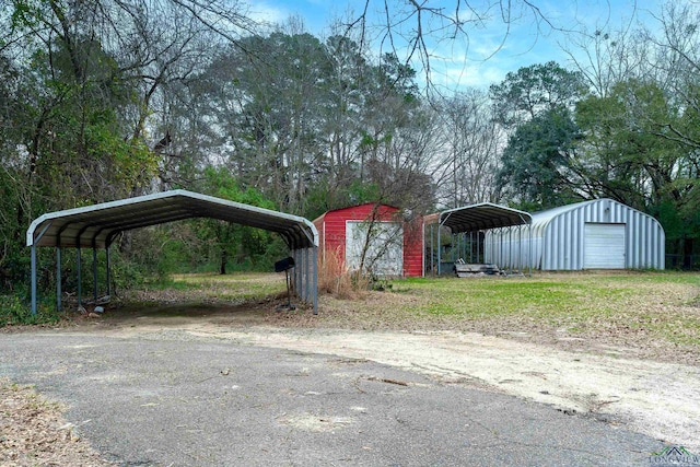 exterior space with an outdoor structure