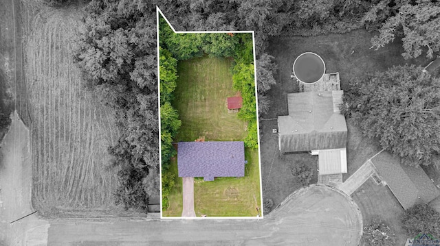523 Molly Cir, Carthage, TX 75633 - aerial view of property's location featuring property parcel outlined