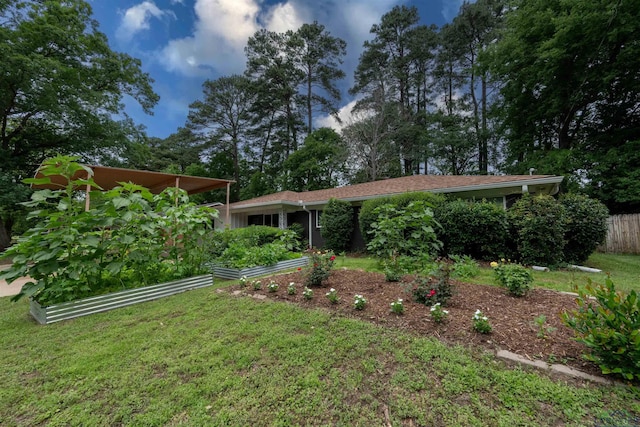 1005 Coushatta Trl, Longview, TX 75605 - view of yard with a vegetable garden