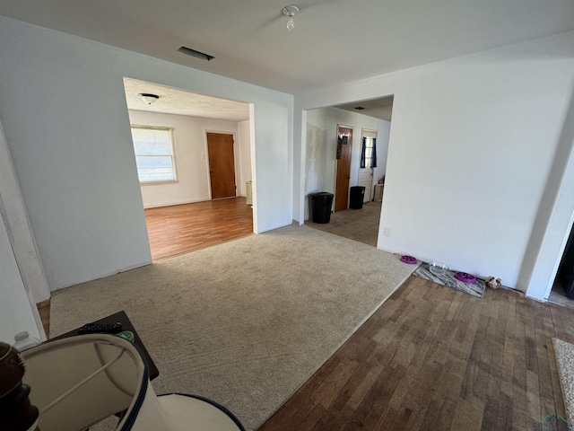 empty room featuring light hardwood / wood-style flooring