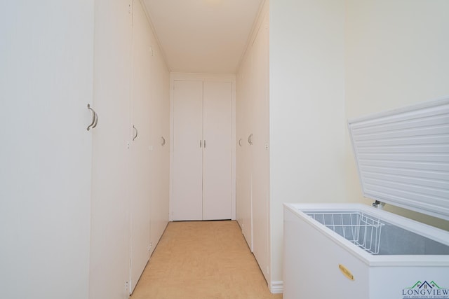 view of clothes washing area