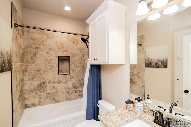 2131 Page Creek Trl, Longview, TX 75601 - bathroom with shower / bath combo with shower curtain and vanity