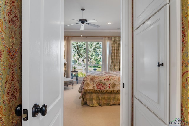 bedroom with carpet floors