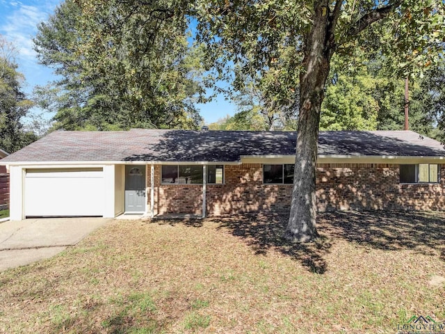 ranch-style house with a garage