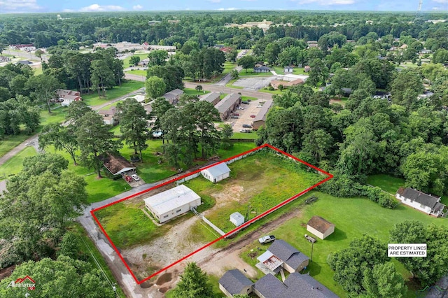 707 Willow St, Carthage, TX 75633 - aerial view of property's location featuring property boundaries highlighted