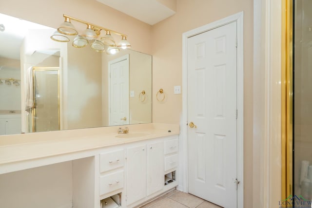 10816 Fm 2685, Gladewater, TX 75647 - full bathroom featuring tile patterned floors, vanity, and a stall shower