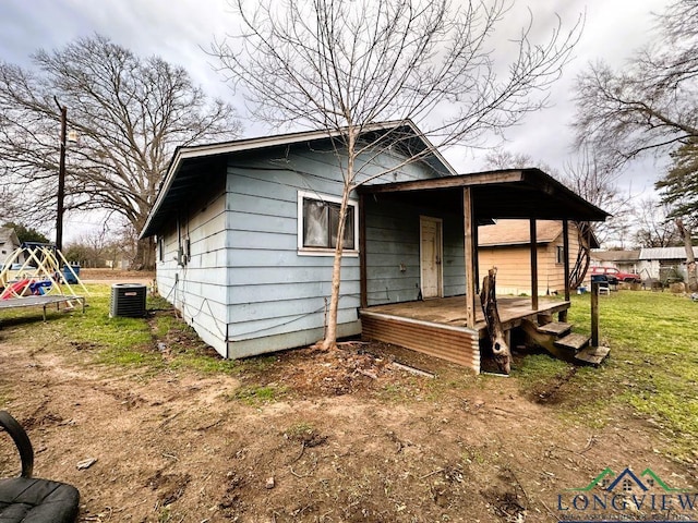 exterior space with central AC unit