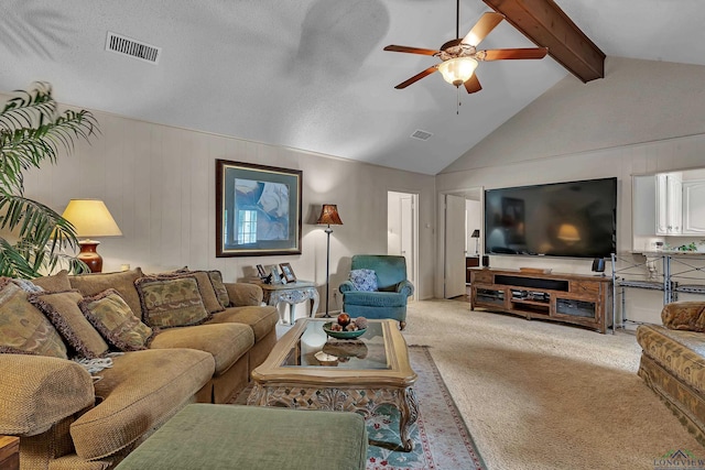 1303 Le Duke Blvd, Longview, TX 75601 - living area featuring a ceiling fan and light carpet