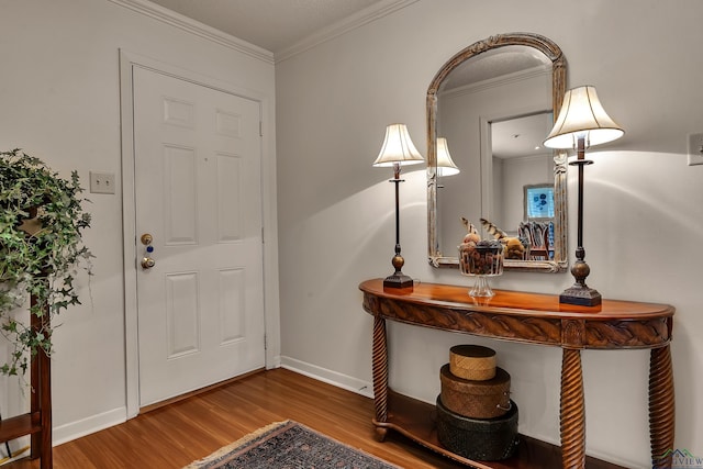 1303 Le Duke Blvd, Longview, TX 75601 - foyer entrance featuring wood finished floors and crown molding