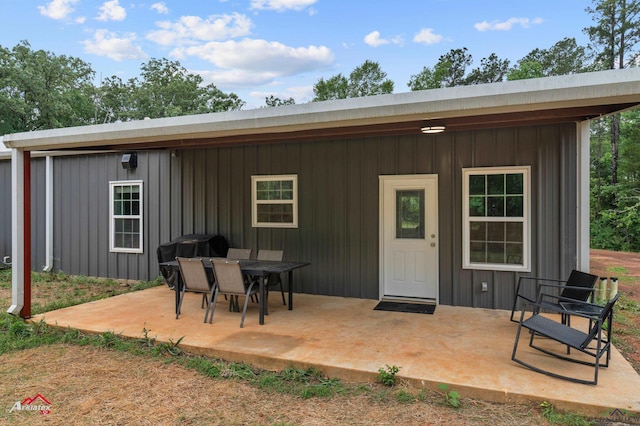 rear view of house with a patio area