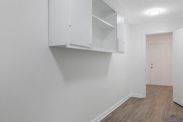 hallway featuring light hardwood / wood-style floors