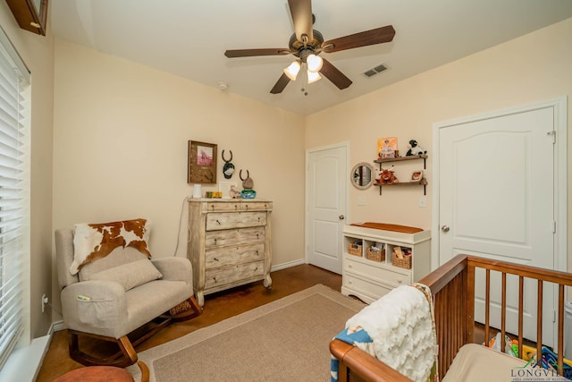 16591 Landons Way, Winona, TX 75792 - bedroom with a ceiling fan and baseboards