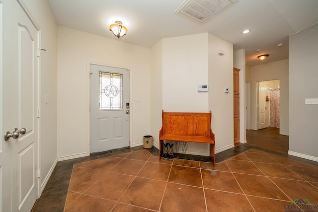 16591 Landons Way, Winona, TX 75792 - foyer with tile patterned flooring and recessed lighting