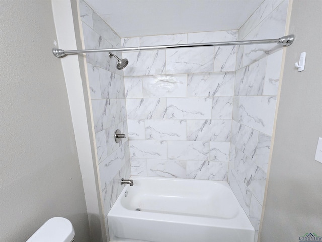 605 E Rusk St, Marshall, TX 75670 - bathroom with shower / tub combination and toilet