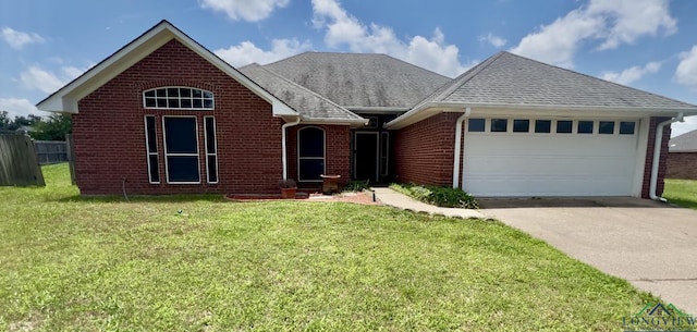 846 Edgewood Cir, Lindale, TX 75771 - doorway to property with brick siding and a shingled roof