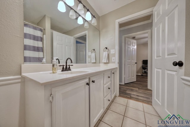846 Edgewood Cir, Lindale, TX 75771 - bathroom featuring vanity and tile patterned flooring