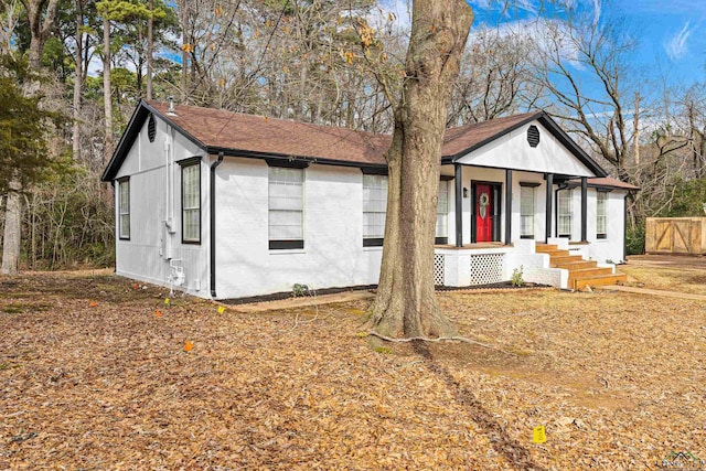 view of ranch-style home