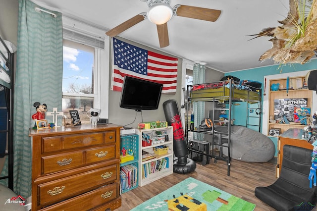 bedroom featuring light hardwood / wood-style floors