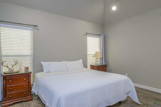 bedroom with light hardwood / wood-style flooring