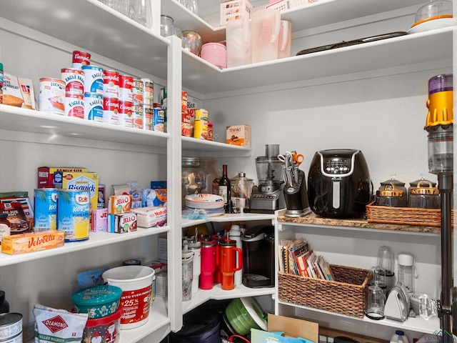 view of pantry