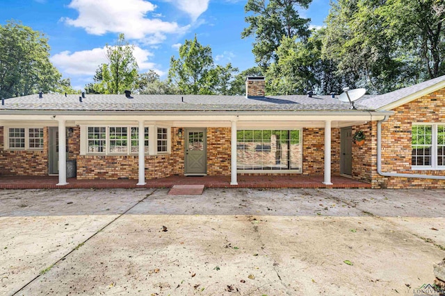 view of rear view of property