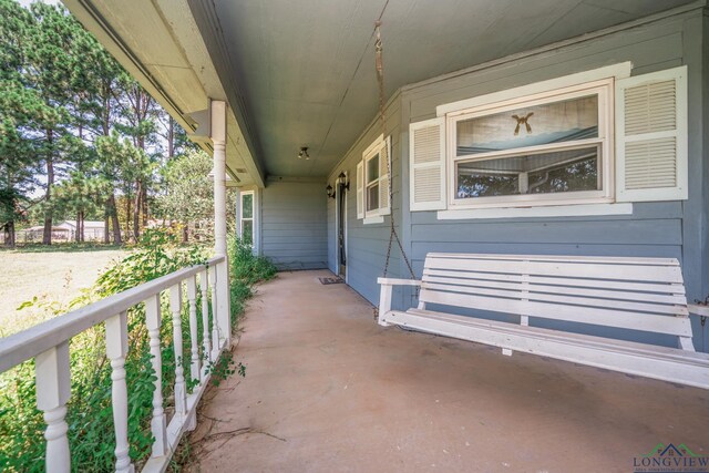 view of patio / terrace with a porch