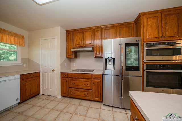 kitchen featuring appliances with stainless steel finishes