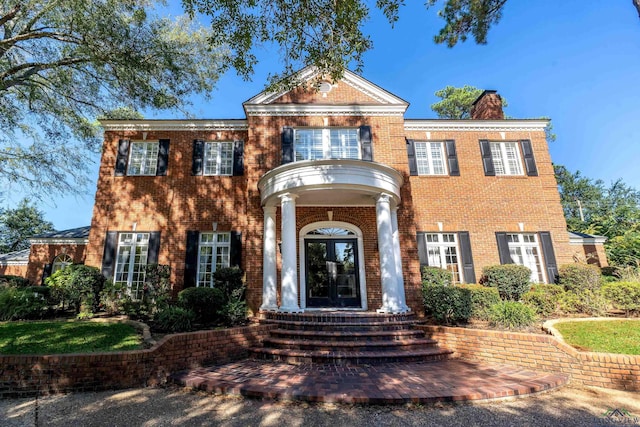 view of front of home featuring french doors