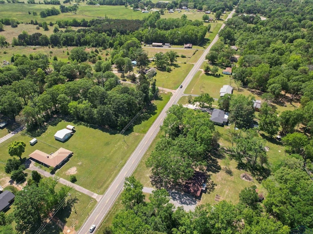 bird's eye view with a rural view