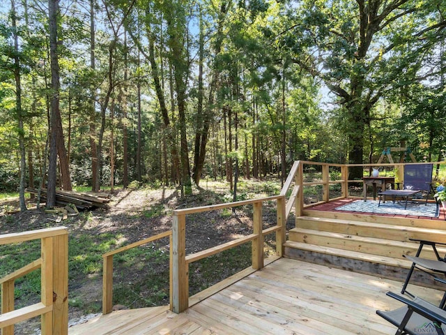 view of wooden terrace