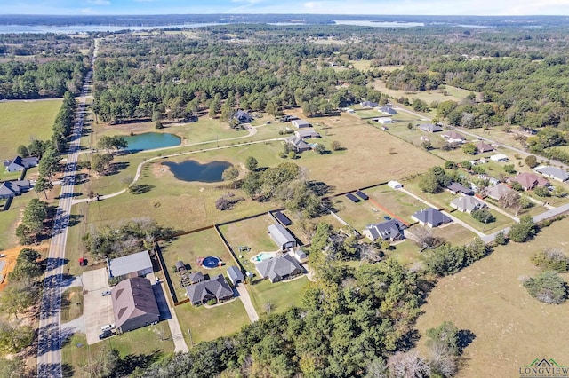 15579 County Road 1104, Flint, TX 75762 - view of property location with a large body of water, nearby suburban area, and a heavily wooded area