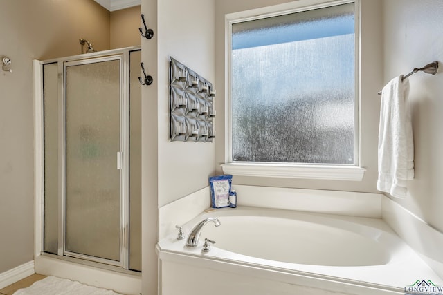 15579 County Road 1104, Flint, TX 75762 - full bath with a shower stall and a garden tub