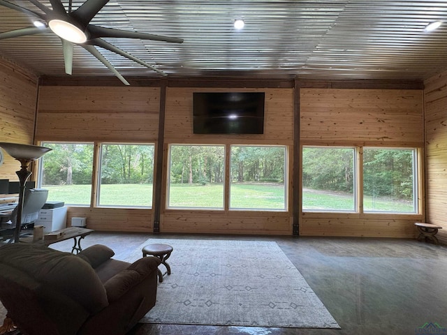 226 Almand, Waskom, TX 75692 - sunroom with wooden walls