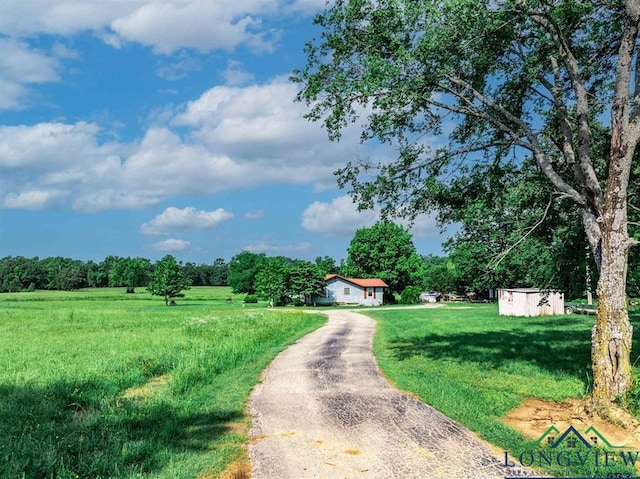 view of community featuring a rural view