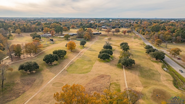 bird's eye view with a rural view