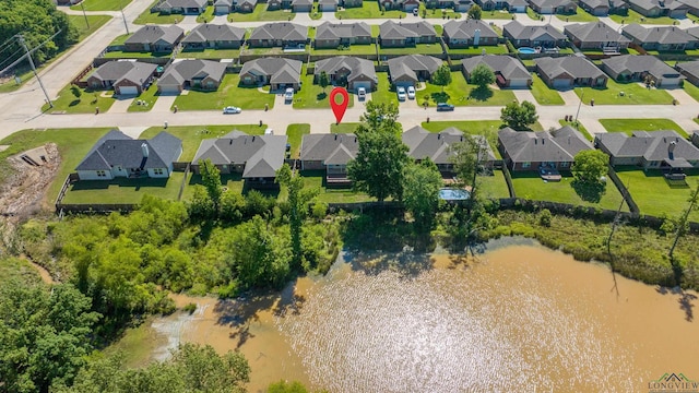107 Lakeway Ln, Longview, TX 75604 - aerial perspective of suburban area with a large body of water