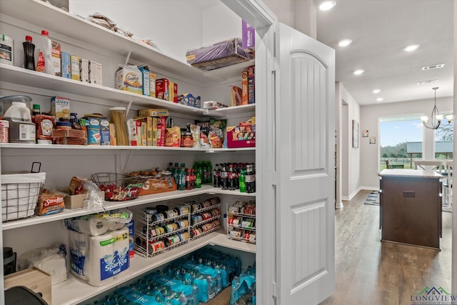 view of pantry