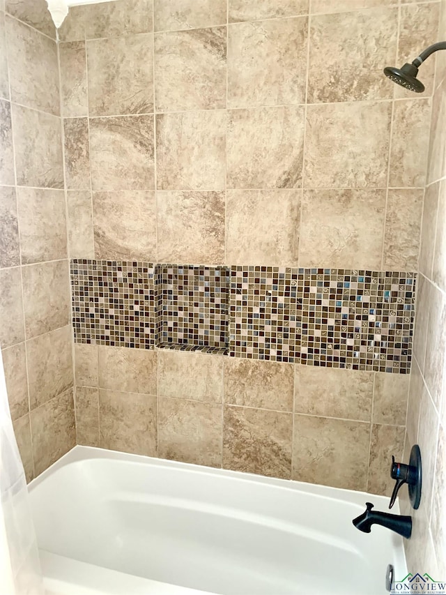4401 Leland St, Marshall, TX 75672 - full bathroom featuring shower / bath combo with shower curtain