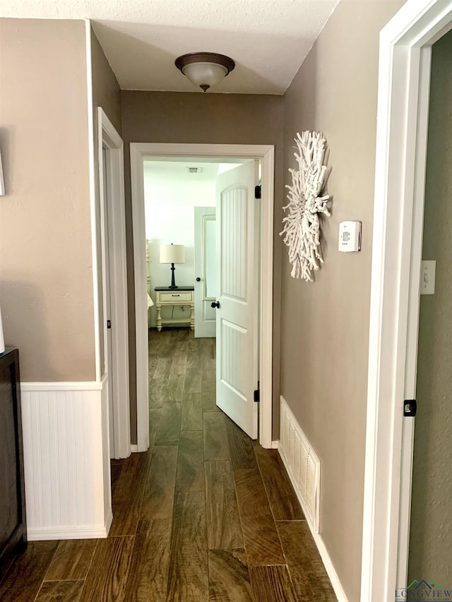 4401 Leland St, Marshall, TX 75672 - corridor with dark wood finished floors