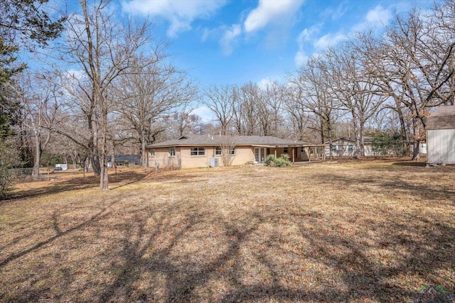 1480 Woodland Dr, Canton, TX 75103 - back of property with a yard