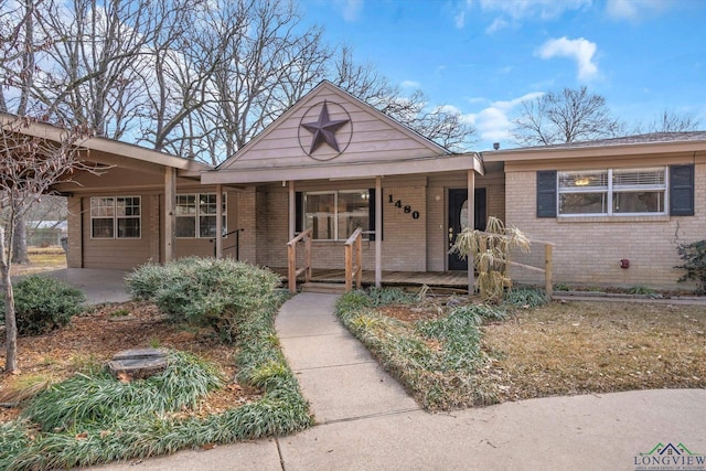 1480 Woodland Dr, Canton, TX 75103 - view of front of property featuring a porch
