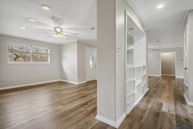1480 Woodland Dr, Canton, TX 75103 - hall featuring hardwood / wood-style floors