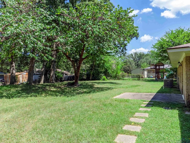 view of yard featuring a playground