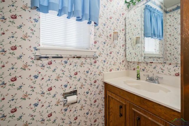 bathroom featuring vanity