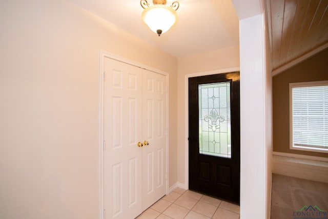 view of tiled entryway