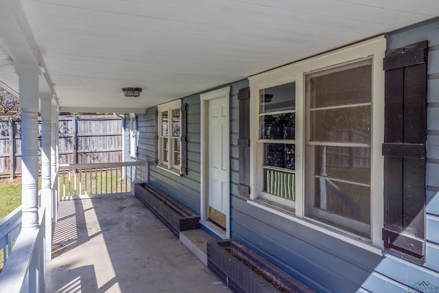 view of patio / terrace featuring a porch